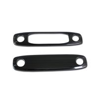 Rqing For Tesla Model 3 2017 2018 2019 Interior Front + Rear Top Reading Light Cover Trims (Black)