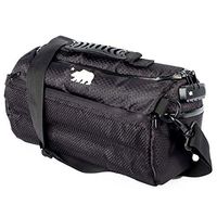 Cali Crusher 100% Smell Proof Duffle Bag w/Combo Lock (Black/White, 12")