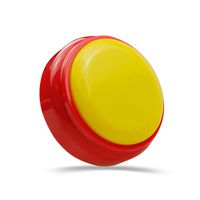 Cover Recordable Talking Button Sound Button Answer Buzzer Yellow and Red