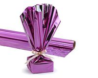 Hygloss Products Mylar Gift Wrap Roll - Great for Gift Bags, Baskets – 24 Inch x 8.3 Feet, Purple