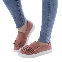 Women Casual Shoes, Neartime Fashion Vintage Flower Pattern Outdoor Shoes Round Toe Flat Flock Girls Basic Sneakers