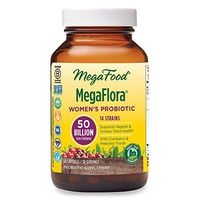 MegaFood, MegaFlora for Women, Probiotic Supplement with 50 Billion CFU, 30 Servings (60 Capsules)