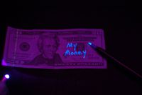 Invisible Ink Marker with Metal Arachnid Mini LED Blacklight