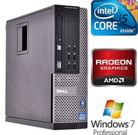 Dell Optiplex 9010 SFF Business Desktop PC, Intel Core i5 Processor, 4GB DDR3 RAM, 250GB HDD, DVD+/-RW, AMD Radeon HD 7470 Graphics, Windows 7 Professional (Renewed)