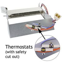 Spares2go Heater Element + Thermostats to fit Hotpoint TCM570G TCM570 TCM580 Tumble Dryer