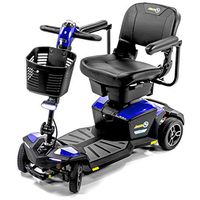 Pride Jazzy ZT Zero Turn 4-Wheel Travel Mobility Scooters, 4-Wheel Stability Meets 3-Wheel Maneuverability (Sapphire Blue)