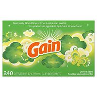 Gain Dryer Sheets, Original, 240 Count (Packaging May Vary) - 3 Pack
