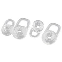 uxcell a17022100ux0322 Replacement Silicone Bluetooth Earphone Earbud Ear Tip Ear Gel Pad 4 in 1 Clear