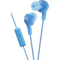 JVC HA-FX65M Blue Gumy Plus Headphones with Microphone HAFX65M