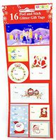 Christmas Gift Tags,Peel & Stick (16 Tags, Glitter)