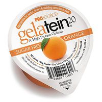 Gelatein 20 Orange: 20 Grams of Protein. Sugar Free. Ideal for Clear Liquid Diets, swallowing Difficulties, bariatric, Dialysis and Oncology. Great pre or Post-Workout Snack. (14 Pack)