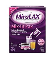 MiraLax Mix-In Pax, Unflavored, 20 Little Packets