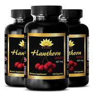 antioxidant Blend Supplements - Hawthorn Extract 665MG - Dietary Supplements - Hawthorn Plant - 3 Bottles (360 Capsules)