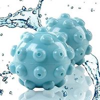 fashion_yi 2pcs Wrinkle Releasing Dryer Balls Home Laundry Dryer Fabric Softening Ball Steamy Ball