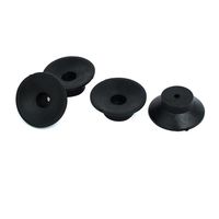 uxcell 47mmx18mm Air Compressor Replacement Foot Pad Black 4pcs