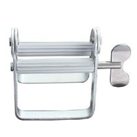 Toothpaste Tube Squeezer, Aluminum Alloy Multifunction Portable Toothpaste Dispenser Squeezer Handle Paste Toothpaste Extruder(Silver)