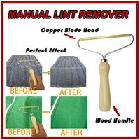 Wood Manual Lint Remover Epilator - Fabric Clothes Shaver - Sweater Comb with Copper Blade Head - Household Shaving Tool - Portable Cleaner Autumn Winter - Remove Fuzz Pill Bobble Pets' Hair (1PC)