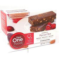 Cranberry Pecan Bars by Step One Foods | Clinically Proven to Help Lower Cholesterol with Plant Sterols, Fiber, Antioxidants and Omega-3s