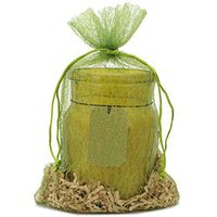 30 Organza Fabric Gift Bags Pouches Party Favor Goody Gift Bags (12 x 7, Green)