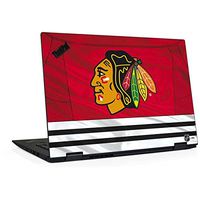 Skinit Decal Laptop Skin for Thinkpad X1 Yoga (3rd Gen 2018) - Officially Licensed NHL Blackhawks Red Stripes Design