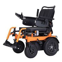 ZXOIHH Off-Road Electric Wheelchair, 4-Wheel Four-Wheel Drive with Reclining Function and Headrest for Elderly/Disabled