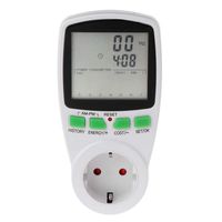 LCD EU Digital Meter Voltage Wattmeter Power Electricity Consumption Analyzer