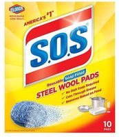 S.O.S Steel Wool Soap Pads 10 ea,3 pk