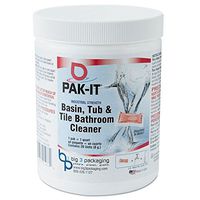 PAK-IT 5722102020CT Basin Tub and Tile Cleaner Ocean Scent 4 oz Packets 20/Jar 12 Jar/Carton