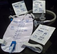 Complete Kit Urinary Incontinence One-Week, 7-Condom Catheters External Self-Seal 36mm (Large), Premium Leg Bag 1000ml Tubing, Straps & Fast and Easy Draining.