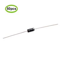 Poilee 1N4001 Diode DO-41 Standard 1A 50V Rectifier Diode Electronic Silicon Diodes (Pack of 50pcs)