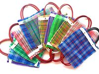 Grahmart Mini Mexican Tote Favor Bags (Mexican Candy Bags - Mexican Mercado Bags - Mexican Mesh Bags - Bolsas para Fiestas) 10 x 7 - Multi-Colored - Set of 12 Plus 1 Free Small Gift(12)