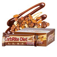 CarbRite Diet - 1.5g net Carbs - Gluten Free - Sugar Free - Protein Bar - Chocolate Caramel Nut 2oz bar, 12 count
