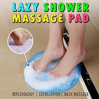 Shower Foot Massager Scrubber & Cleaner, STCORPS7 Lazy Bath Massage Pad Improves Foot Circulation & Reduces Foot Pain Soothes Tired Achy Feet Non Slip with Suction Cups (B)