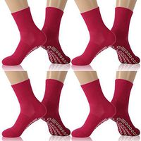 KitNSox Diabetic Socks for Men Ankle, Women Moisture Wicking Noblister Anti Skid Bamboo Cotton Non Binding Socks 4 Pair