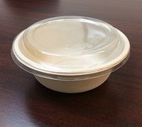 TogoTainer | 30oz Wheat Straw Donburi Bowls To go Containers with Lids (Set of 50) Eco Friendly