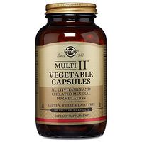 Solgar Multi II, 180 Vegetable Capsules - Multivitamin & Chelated Mineral Formulation - Contains Vitamins A, B6, C, D3, E, Zinc & More - Gluten Free, Dairy Free, Kosher - 90 Servings