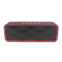 Wireless Speakers with Bluetooth,MeiLiio Portable Bluetooth Speake Handsfree 3.5mm Audio TF Card FM Radio HD Stereo Sound Deep Bass Subwoofer Player for iPhone Xs Max,Samsung Galaxy S9 (Red)