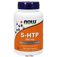 NOW Foods 5-HTP 100mg, 360 Vcaps Pack (9b0u45)