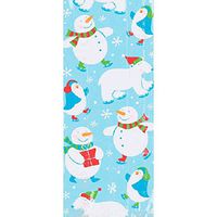 Christmas Polar Pals Multicolored Plastic Party Bags, 20 Ct. | Supply