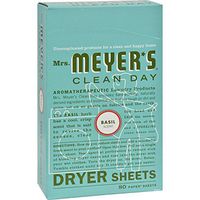Mrs. Meyers Dryer Sheets - Geranium - 80 Sheets pack of -3