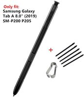 Galaxy Tab A Stylus Pen Replacement LCD Touch Stylus S Pen Parts for Samsung Galaxy Tab A 8.0" (2019) SM-P200 P200 P205 Stylus S Pen +Replacement Tips/Nibs Black