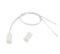 NO Magnetic Switch Door Window Sensor,10Sets RC 33 Recessed Reed Wire Security Alarm Contacts White (Normal Open Type)