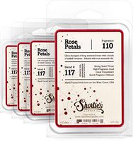 Shortie's Candle Company Rose Petals Wax Melts Bulk Pack - Formula 117-4 Highly Scented Bars - Made with Natural Oils - Flower & Floral Air Freshener Cubes Collection