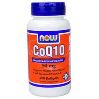 NOW Foods - CoQ10 Cardiovascular Health with Selenium and Vitamin E 50 mg. - 200 Softgels