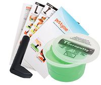 TheraPutty Standard Exercise Putty Green 1 LB + Puttycise L-Bar TheraPutty Exercise Tool + Manual Bundle