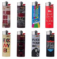 BIC Flic My Full Size Lighters Lot of 8