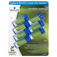 Members Mark 2mg Nicotine Lozenges, Mint (189 ct.) (Pack of 2)