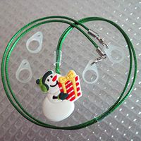 BTE Hearing Aids Protection & Security Clip Anti-Lost Cord Portable Hang Rope (Christmas) (Green)