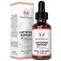 Lactation Supplement Breastfeeding Support Liquid - Breast Milk Supply Increase for Mothers, Organic Drops of Fenugreek Blessed Thistle Goats Rue Herb, 100% Natural 2X Absorption No Alcohol or Sugar