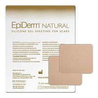 Epi-Derm Patch - 2 x 2.5 in - (1 Pair) (Natural) Silicone Scar Sheets from Biodermis